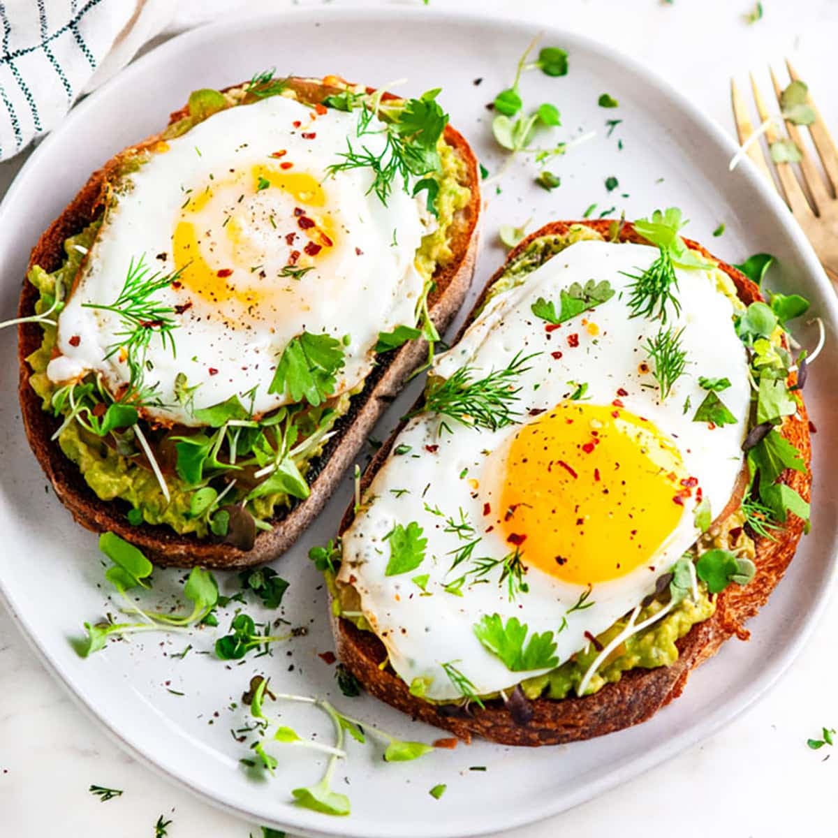 Avocado Toast with Poached Eggs