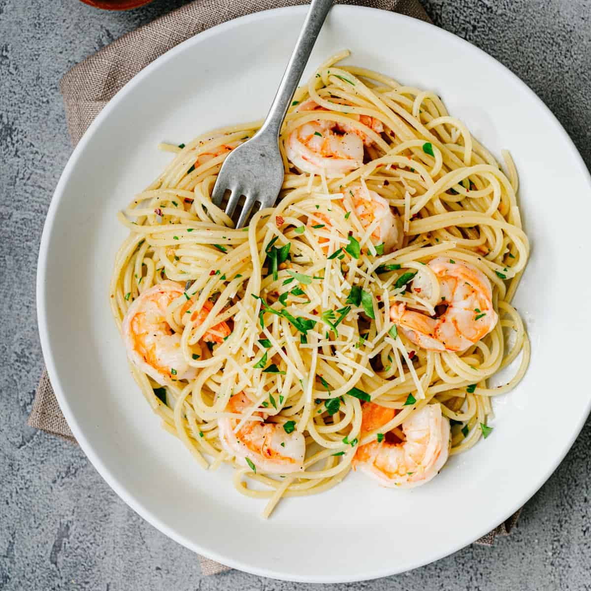 Garlic Butter Shrimp Pasta