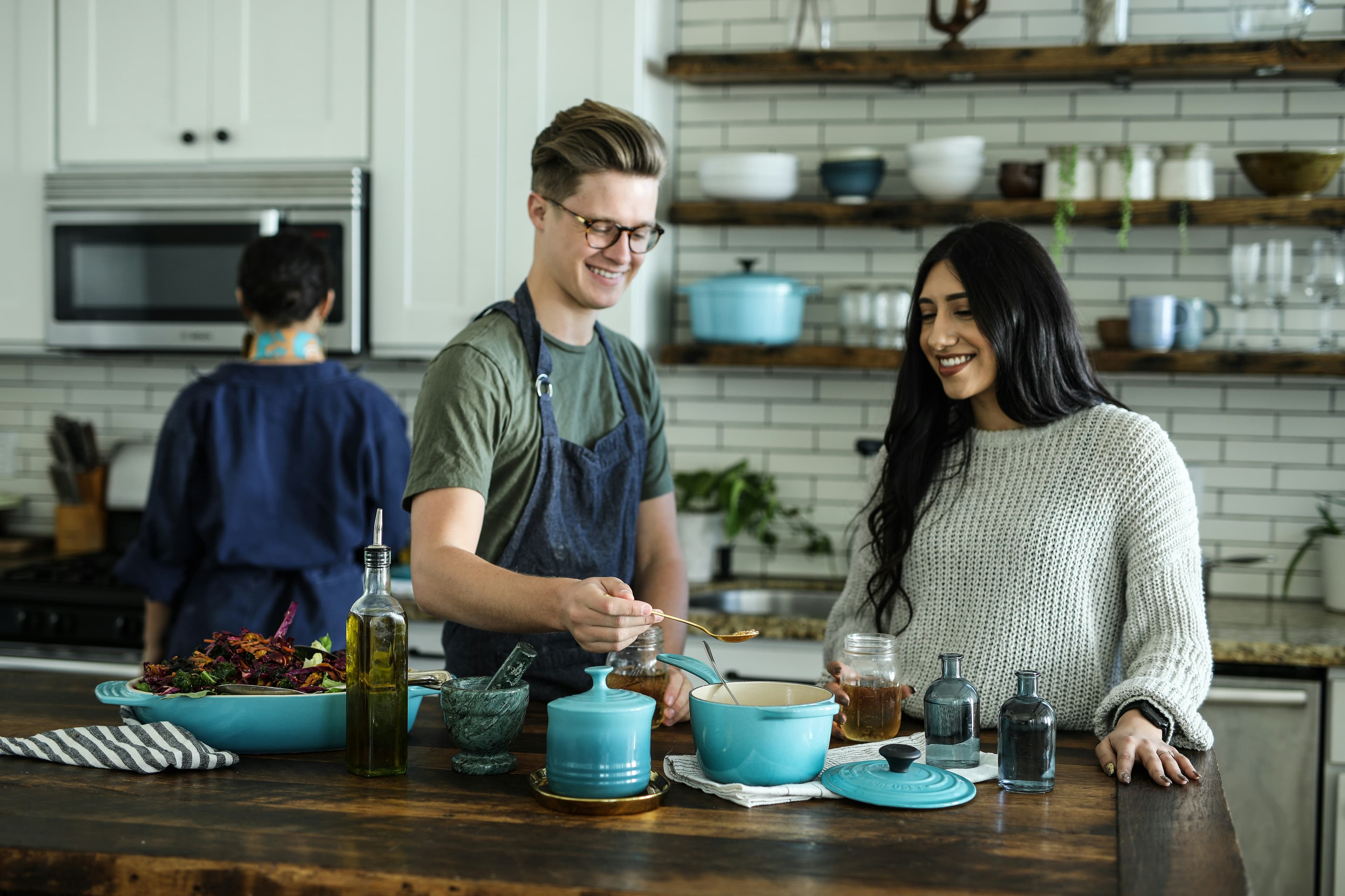 Cooking together